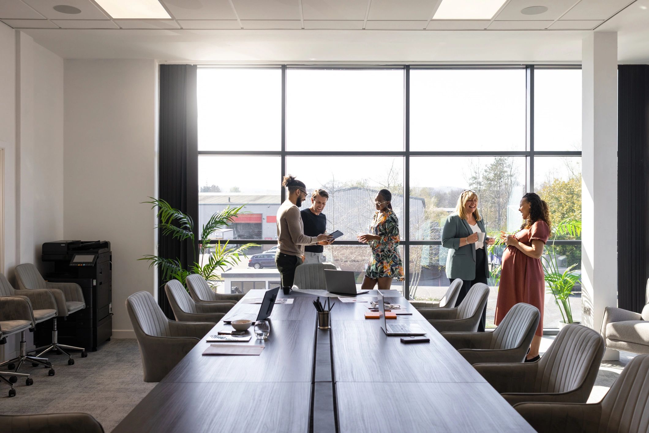 Business colleagues discussing strategy during a meeting